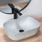 Накладной умывальник Rea Livia Grey 